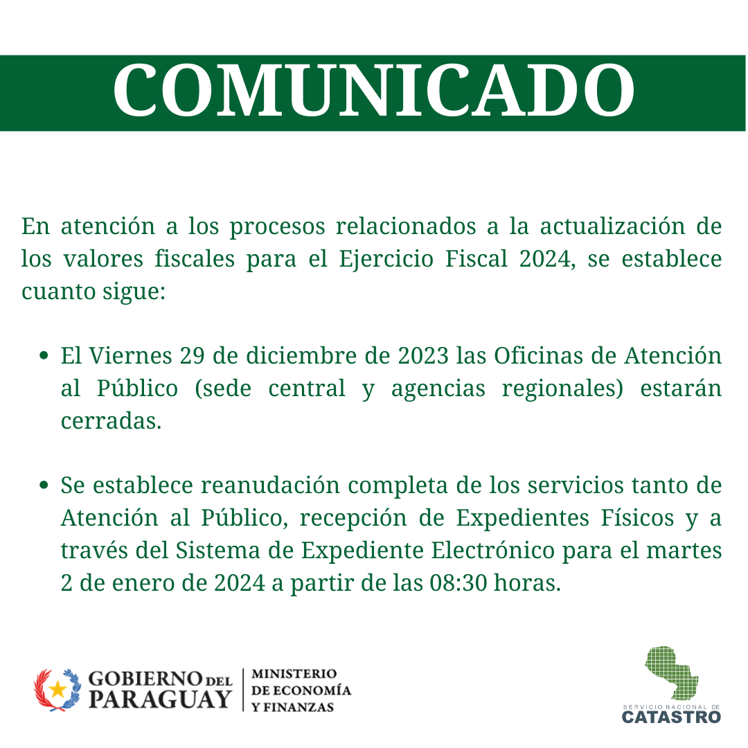 COMUNICADO